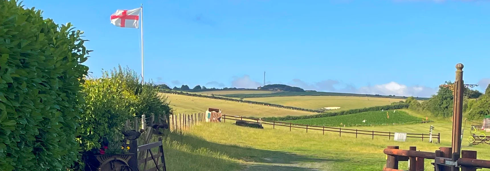The field at Dewflock Farm, in which you'll be camping in, what a view!