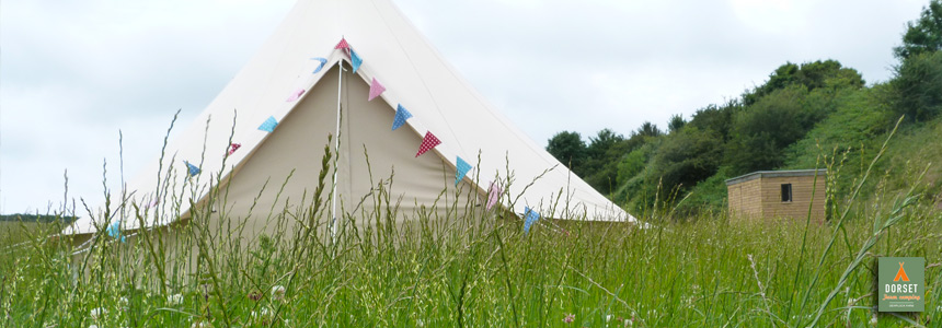 Hire bell tents in Dorset with Dorset Farm Camping