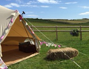 Bell tents at Dorset Farm Camping